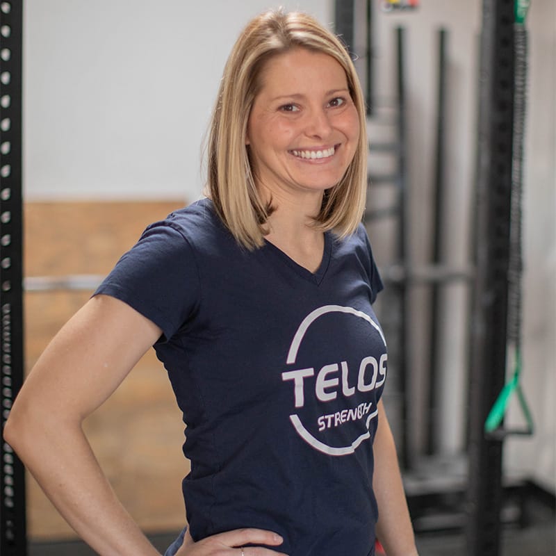 Katie coach at Telos Strength & Conditioning